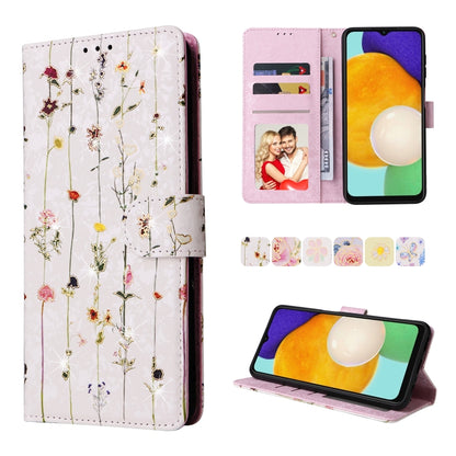 Bronzing Painting RFID Leather Case, For Samsung Galaxy A13 4G / 5G, For Samsung Galaxy A12, For Samsung Galaxy S8 Plus
