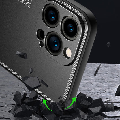 Light and Shadow Series Frosted Metal Phone Case, For iPhone 14, For iPhone 14 Plus, For iPhone 14 Pro, For iPhone 14 Pro Max