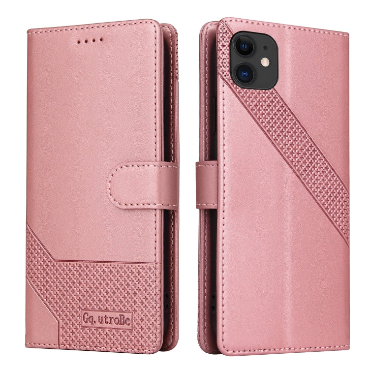 GQUTROBE Skin Feel Magnetic Leather Phone Case, For iPhone 11, For iPhone XR, For iPhone XS Max, For iPhone XS / X, For iPhone SE 2022 / SE 2020 / 8 / 7, For iPhone 8 Plus / 7 Plus