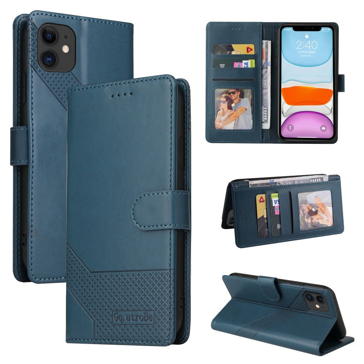 GQUTROBE Skin Feel Magnetic Leather Phone Case, For iPhone 11, For iPhone XR, For iPhone XS Max, For iPhone XS / X, For iPhone SE 2022 / SE 2020 / 8 / 7, For iPhone 8 Plus / 7 Plus