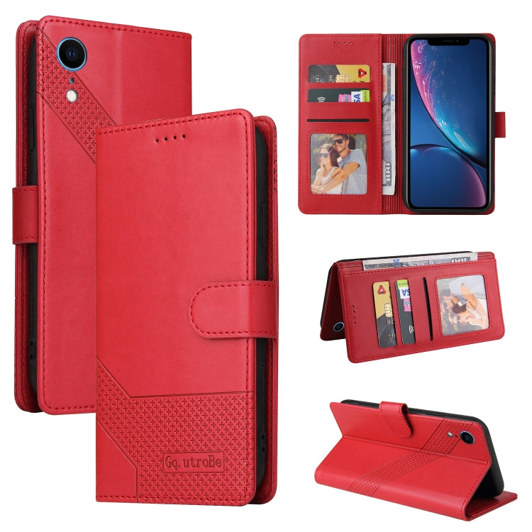 GQUTROBE Skin Feel Magnetic Leather Phone Case, For iPhone 11, For iPhone XR, For iPhone XS Max, For iPhone XS / X, For iPhone SE 2022 / SE 2020 / 8 / 7, For iPhone 8 Plus / 7 Plus