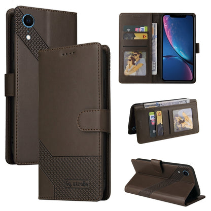 GQUTROBE Skin Feel Magnetic Leather Phone Case, For iPhone 11, For iPhone XR, For iPhone XS Max, For iPhone XS / X, For iPhone SE 2022 / SE 2020 / 8 / 7, For iPhone 8 Plus / 7 Plus