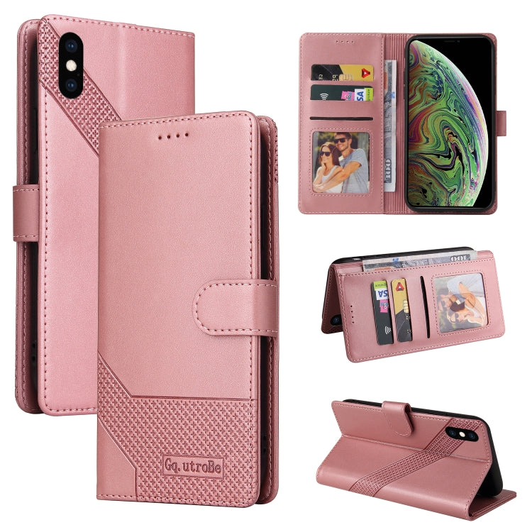 GQUTROBE Skin Feel Magnetic Leather Phone Case, For iPhone 11, For iPhone XR, For iPhone XS Max, For iPhone XS / X, For iPhone SE 2022 / SE 2020 / 8 / 7, For iPhone 8 Plus / 7 Plus