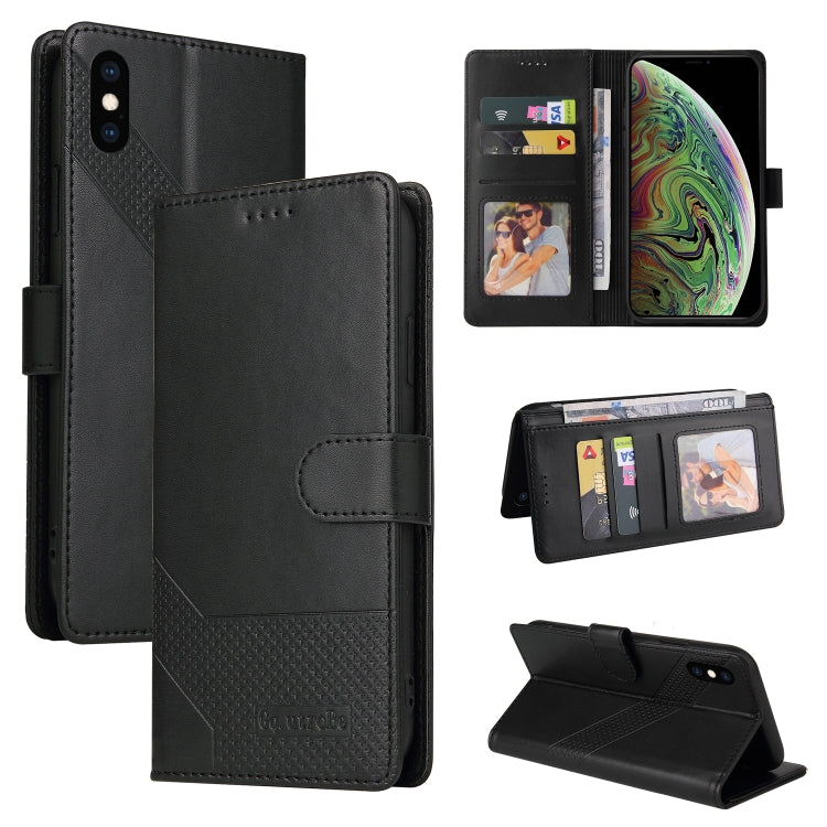 GQUTROBE Skin Feel Magnetic Leather Phone Case, For iPhone 11, For iPhone XR, For iPhone XS Max, For iPhone XS / X, For iPhone SE 2022 / SE 2020 / 8 / 7, For iPhone 8 Plus / 7 Plus
