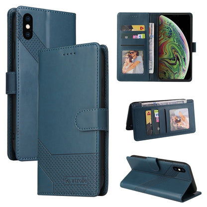 GQUTROBE Skin Feel Magnetic Leather Phone Case, For iPhone 11, For iPhone XR, For iPhone XS Max, For iPhone XS / X, For iPhone SE 2022 / SE 2020 / 8 / 7, For iPhone 8 Plus / 7 Plus