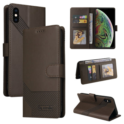 GQUTROBE Skin Feel Magnetic Leather Phone Case, For iPhone 11, For iPhone XR, For iPhone XS Max, For iPhone XS / X, For iPhone SE 2022 / SE 2020 / 8 / 7, For iPhone 8 Plus / 7 Plus