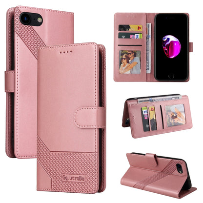 GQUTROBE Skin Feel Magnetic Leather Phone Case, For iPhone 11, For iPhone XR, For iPhone XS Max, For iPhone XS / X, For iPhone SE 2022 / SE 2020 / 8 / 7, For iPhone 8 Plus / 7 Plus
