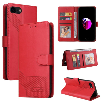 GQUTROBE Skin Feel Magnetic Leather Phone Case, For iPhone 11, For iPhone XR, For iPhone XS Max, For iPhone XS / X, For iPhone SE 2022 / SE 2020 / 8 / 7, For iPhone 8 Plus / 7 Plus