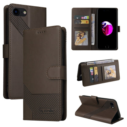 GQUTROBE Skin Feel Magnetic Leather Phone Case, For iPhone 11, For iPhone XR, For iPhone XS Max, For iPhone XS / X, For iPhone SE 2022 / SE 2020 / 8 / 7, For iPhone 8 Plus / 7 Plus