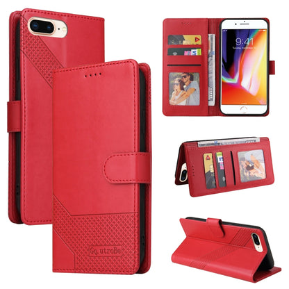 GQUTROBE Skin Feel Magnetic Leather Phone Case, For iPhone 11, For iPhone XR, For iPhone XS Max, For iPhone XS / X, For iPhone SE 2022 / SE 2020 / 8 / 7, For iPhone 8 Plus / 7 Plus
