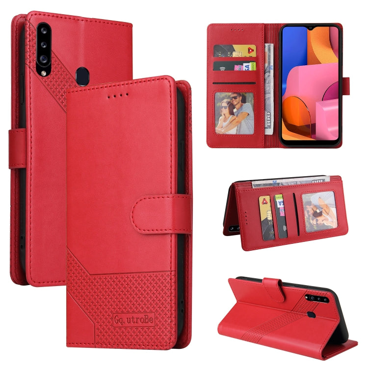 GQUTROBE Skin Feel Magnetic Leather Phone Case, For Samsung Galaxy A20e, For Samsung Galaxy A20s, For Samsung Galaxy A21s, For Samsung Galaxy A22 4G, For Samsung Galaxy A22 5G, For Samsung Galaxy A31, For Samsung Galaxy A32 4G, For Samsung Galaxy A32 5...