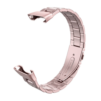 Three-bead Flat Buckle Stainless Steel Watch Band, For Xiaomi Mi Band 7 Pro