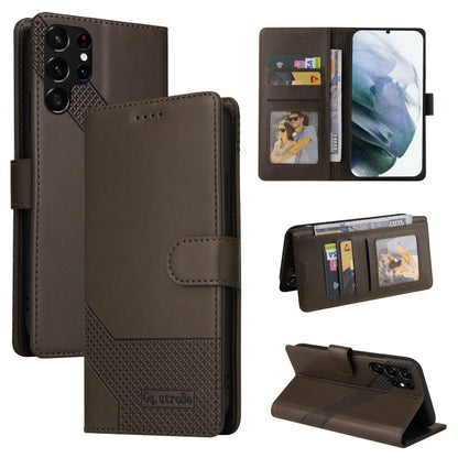 GQUTROBE Skin Feel Magnetic Leather Phone Case, For Samsung Galaxy S21 Ultra 5G, For Samsung Galaxy S21 FE 5G, For Samsung Galaxy S22 5G, For Samsung Galaxy S22+ 5G, For Samsung Galaxy S22 Ultra 5G, For Samsung Galaxy S20 FE