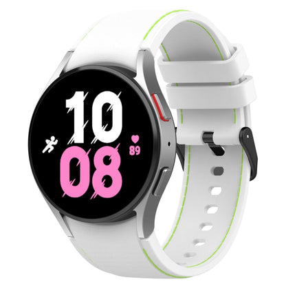 Leather Texture Silicone Watch Band, For Samsung Galaxy Watch5 / Watch5 Pro /  Watch4