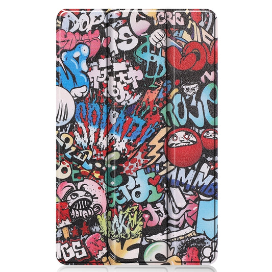 Colored Drawing Horizontal Flip Leather Case, with Three-folding Holder, For Galaxy Tab A 8.4 (2020), For Galaxy Tab S6 Lite P610 10.4 inch, For Lenovo M10 Plus TB-X606F