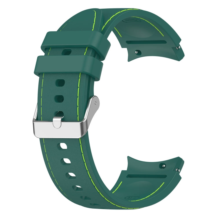 Universal Leather Texture Silicone Watch Band, For Samsung Galaxy Watch5 / Watch5 Pro /  Watch4