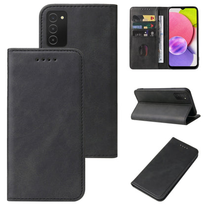 Magnetic Closure Leather Phone Case, For Samsung Galaxy A02 / M02, For Samsung Galaxy A03s 166mm, For Samsung Galaxy A10e, For Samsung Galaxy A11, For Samsung Galaxy A12 5G, For Samsung Galaxy A13 4G, For Samsung Galaxy A22 5G JP Version               ...