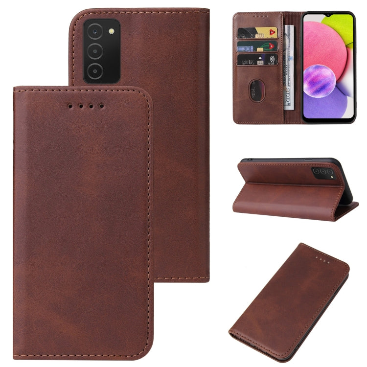 Magnetic Closure Leather Phone Case, For Samsung Galaxy A02 / M02, For Samsung Galaxy A03s 166mm, For Samsung Galaxy A10e, For Samsung Galaxy A11, For Samsung Galaxy A12 5G, For Samsung Galaxy A13 4G, For Samsung Galaxy A22 5G JP Version               ...