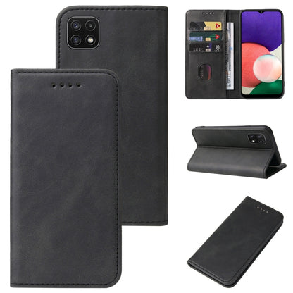Magnetic Closure Leather Phone Case, For Samsung Galaxy A02 / M02, For Samsung Galaxy A03s 166mm, For Samsung Galaxy A10e, For Samsung Galaxy A11, For Samsung Galaxy A12 5G, For Samsung Galaxy A13 4G, For Samsung Galaxy A22 5G JP Version               ...