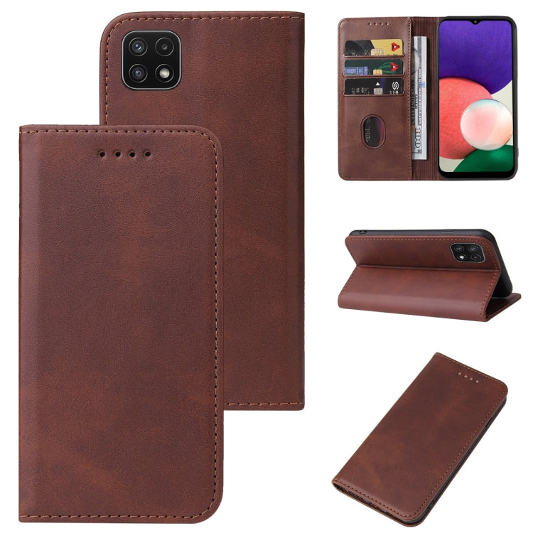 Magnetic Closure Leather Phone Case, For Samsung Galaxy A02 / M02, For Samsung Galaxy A03s 166mm, For Samsung Galaxy A10e, For Samsung Galaxy A11, For Samsung Galaxy A12 5G, For Samsung Galaxy A13 4G, For Samsung Galaxy A22 5G JP Version               ...