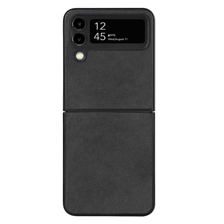 Lambskin Texture Leather Folded Phone Case, For Samsung Galaxy Z Flip4, For Samsung Galaxy Z Flip3 5G