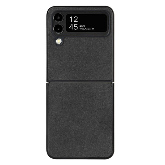 Lambskin Texture Leather Folded Phone Case, For Samsung Galaxy Z Flip4, For Samsung Galaxy Z Flip3 5G