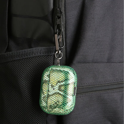 J01 Mesh Snakeskin Headphone Case, For AirPods Pro, For AirPods 3
