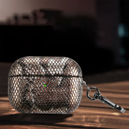 J01 Mesh Snakeskin Headphone Case, For AirPods Pro, For AirPods 3