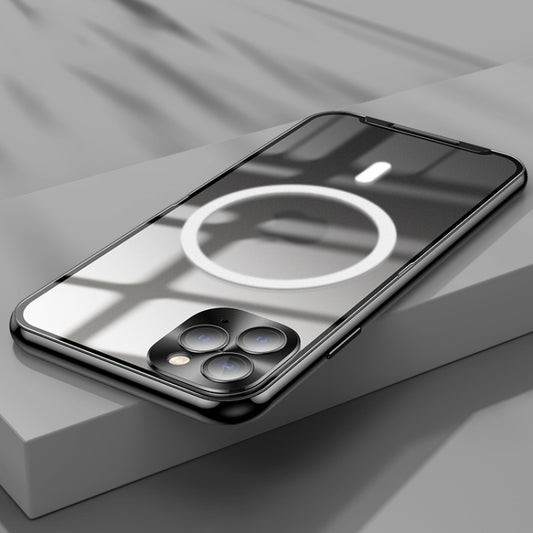 Frosted Metal Phone Case with Magnetic, For iPhone 11, For iPhone 11 Pro, For iPhone 11 Pro Max, For iPhone 12, For iPhone 12 Pro, For iPhone 12 Pro Max, For iPhone 13, For iPhone 13 Pro, For iPhone 13 Pro Max, For iPhone 14, For iPhone 14 Plus        ...