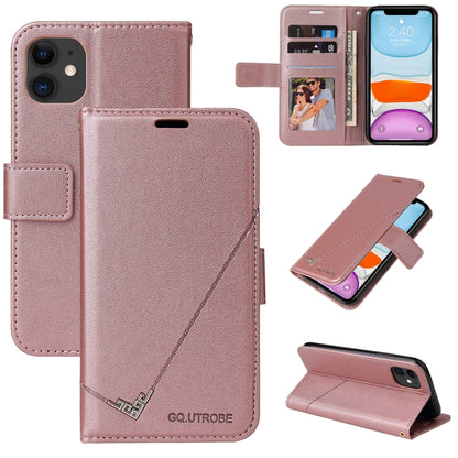 GQUTROBE Right Angle Leather Phone Case, For iPhone 11 Pro, For iPhone 11 Pro Max, For iPhone X / XS, For iPhone XR, For iPhone XS Max, For iPhone 7 Plus / 8 Plus, For iPhone 6 Plus / 6s Plus, For iPhone 6 / 6S