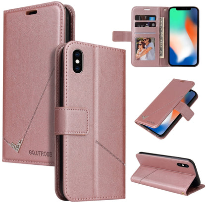 GQUTROBE Right Angle Leather Phone Case, For iPhone 11 Pro, For iPhone 11 Pro Max, For iPhone X / XS, For iPhone XR, For iPhone XS Max, For iPhone 7 Plus / 8 Plus, For iPhone 6 Plus / 6s Plus, For iPhone 6 / 6S