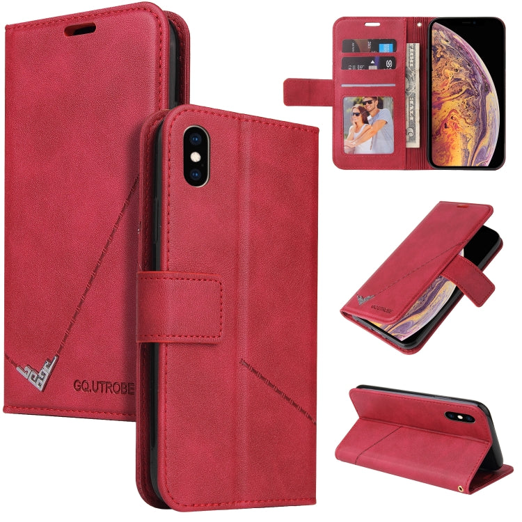 GQUTROBE Right Angle Leather Phone Case, For iPhone 11 Pro, For iPhone 11 Pro Max, For iPhone X / XS, For iPhone XR, For iPhone XS Max, For iPhone 7 Plus / 8 Plus, For iPhone 6 Plus / 6s Plus, For iPhone 6 / 6S