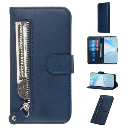 Fashion Calf Texture Zipper Horizontal Flip Leather Case with Stand & Card Slots & Wallet Function, For Galaxy S20 Ultra, For Galaxy S20, For Galaxy S20+