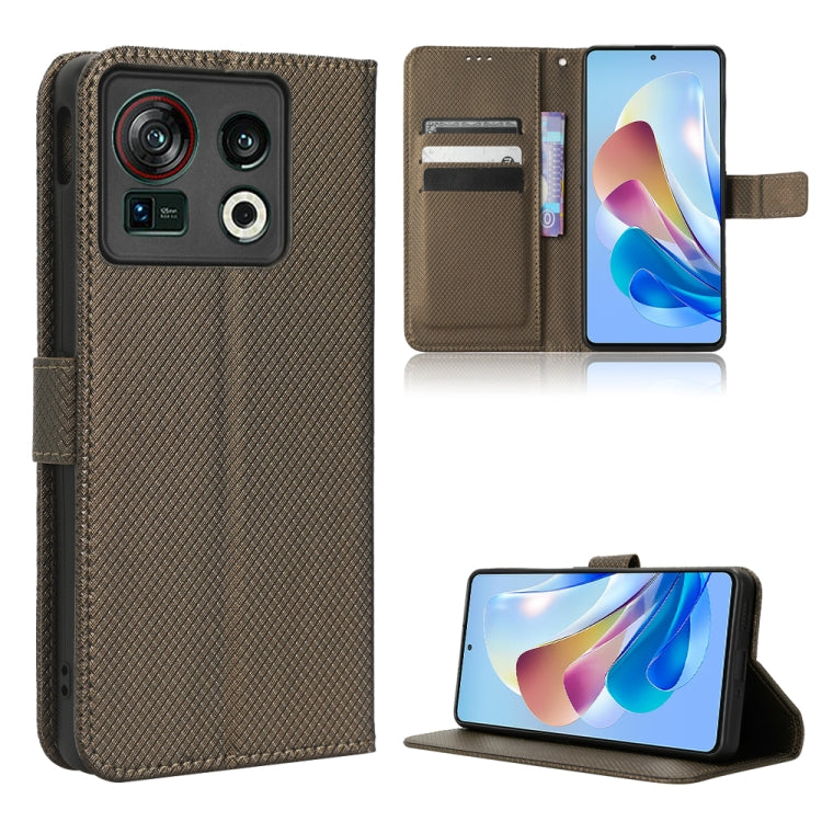 Diamond Texture Leather Phone Case, For ZTE Nubia Z40S Pro, For ZTE Axon 40 Pro