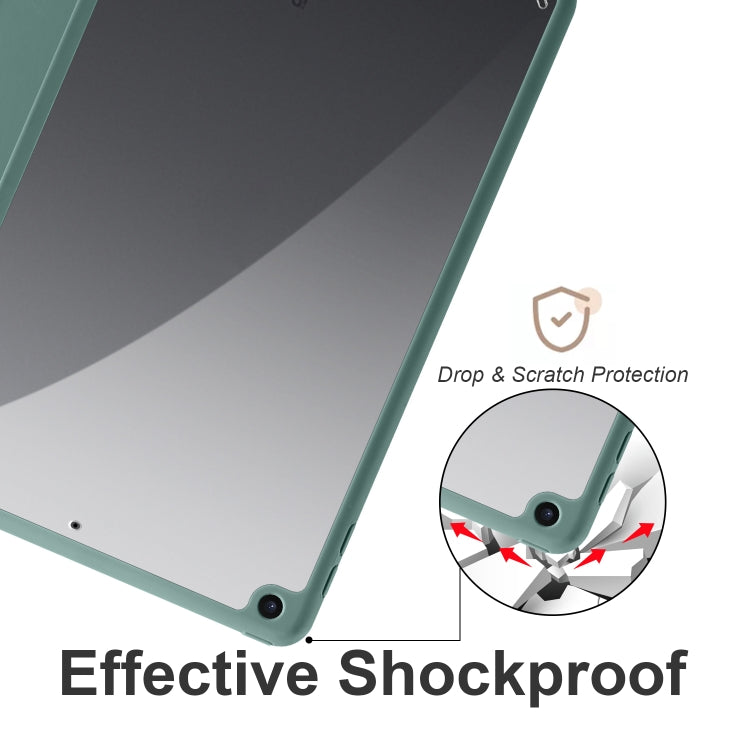 Acrylic 3-folding Smart Leather Tablet Case, For iPad 9.7 2018/2017, For iPad 10.2 2021/2020/2019, For iPad  Air 2022/2020/Pro 11 2021/2020/2018, For iPad Air 13 2024 / Pro 12.9 2022 / 2021/2020/2018, For Samsung Galaxy Tab S6 Lite 2020/2022