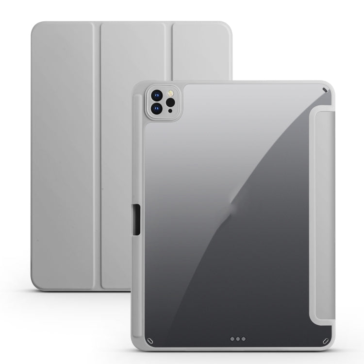 Acrylic 3-folding Smart Leather Tablet Case, For iPad 9.7 2018/2017, For iPad 10.2 2021/2020/2019, For iPad  Air 2022/2020/Pro 11 2021/2020/2018, For iPad Air 13 2024 / Pro 12.9 2022 / 2021/2020/2018, For Samsung Galaxy Tab S6 Lite 2020/2022