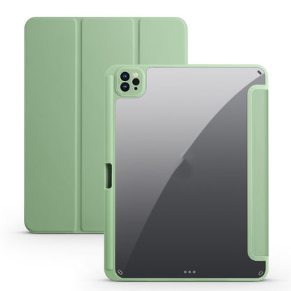 Acrylic 3-folding Smart Leather Tablet Case, For iPad 9.7 2018/2017, For iPad 10.2 2021/2020/2019, For iPad  Air 2022/2020/Pro 11 2021/2020/2018, For iPad Air 13 2024 / Pro 12.9 2022 / 2021/2020/2018, For Samsung Galaxy Tab S6 Lite 2020/2022