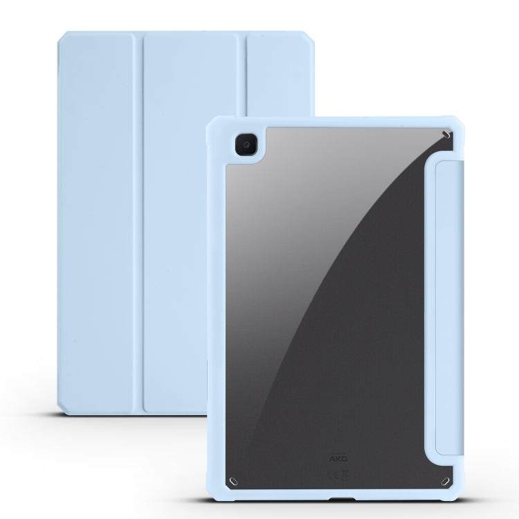 Acrylic 3-folding Smart Leather Tablet Case, For iPad 9.7 2018/2017, For iPad 10.2 2021/2020/2019, For iPad  Air 2022/2020/Pro 11 2021/2020/2018, For iPad Air 13 2024 / Pro 12.9 2022 / 2021/2020/2018, For Samsung Galaxy Tab S6 Lite 2020/2022