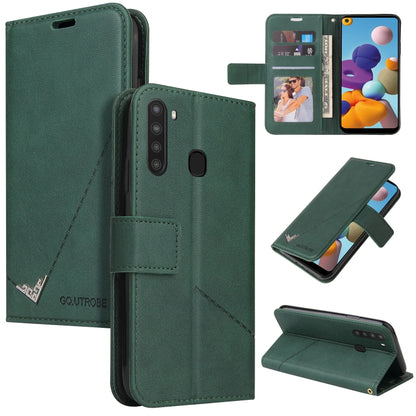 GQUTROBE Right Angle Leather Phone Case, For Samsung Galaxy M31s, For Samsung Galaxy A41, For Samsung Galaxy A31, For Samsung Galaxy A21, For Samsung Galaxy A21s, For Samsung Galaxy Note10 Lite / A81, For Samsung Galaxy A71, For Samsung Galaxy A51