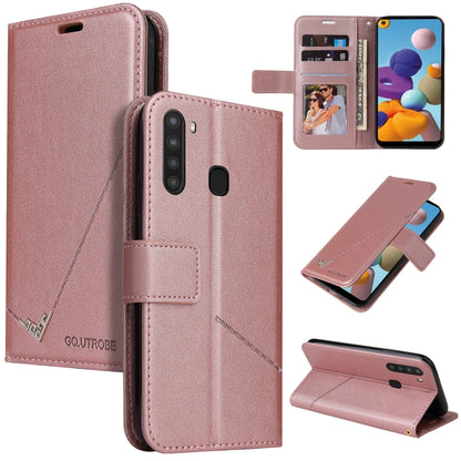 GQUTROBE Right Angle Leather Phone Case, For Samsung Galaxy M31s, For Samsung Galaxy A41, For Samsung Galaxy A31, For Samsung Galaxy A21, For Samsung Galaxy A21s, For Samsung Galaxy Note10 Lite / A81, For Samsung Galaxy A71, For Samsung Galaxy A51