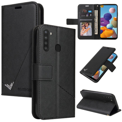 GQUTROBE Right Angle Leather Phone Case, For Samsung Galaxy M31s, For Samsung Galaxy A41, For Samsung Galaxy A31, For Samsung Galaxy A21, For Samsung Galaxy A21s, For Samsung Galaxy Note10 Lite / A81, For Samsung Galaxy A71, For Samsung Galaxy A51