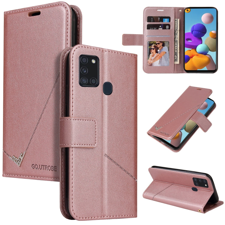 GQUTROBE Right Angle Leather Phone Case, For Samsung Galaxy M31s, For Samsung Galaxy A41, For Samsung Galaxy A31, For Samsung Galaxy A21, For Samsung Galaxy A21s, For Samsung Galaxy Note10 Lite / A81, For Samsung Galaxy A71, For Samsung Galaxy A51