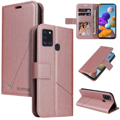 GQUTROBE Right Angle Leather Phone Case, For Samsung Galaxy M31s, For Samsung Galaxy A41, For Samsung Galaxy A31, For Samsung Galaxy A21, For Samsung Galaxy A21s, For Samsung Galaxy Note10 Lite / A81, For Samsung Galaxy A71, For Samsung Galaxy A51