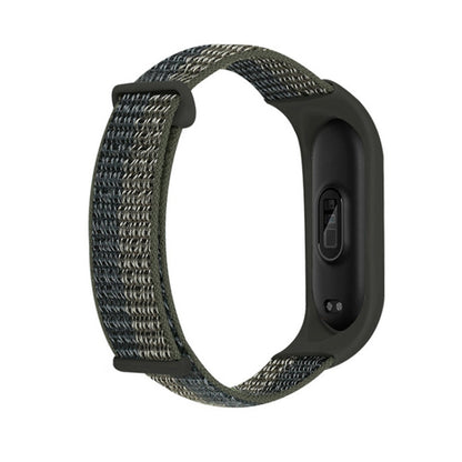 Nylon Two-Section Loop Watch Band, For Xiaomi Mi Band 7, For Xiaomi Mi Band 6, For Xiaomi Mi Band 5
