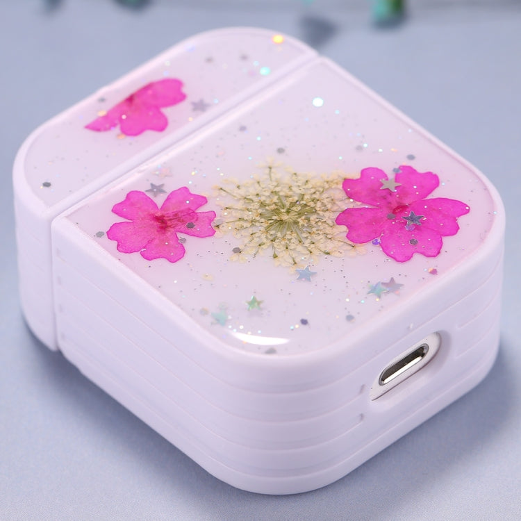 For AirPods 1 / 2 Beautiful Ladies Flowers Pattern Wireless Earphone Protective Case, For AirPods 1 / 2
