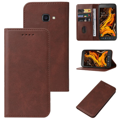 Magnetic Closure Leather Phone Case, For Samsung Galaxy A9 Pro 2019, For Samsung Galaxy A90 / A80, For Samsung Galaxy Feel 2, For Samsung Galaxy Feel 2 / SC-02L JP, For Samsung Galaxy M21 2021, For Samsung Galaxy Xcover 4s, For Samsung Galaxy S9       ...