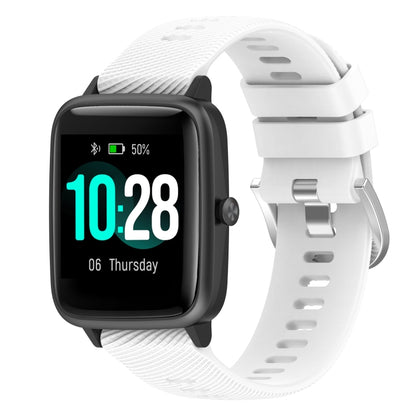 19mm Cross Textured Silicone Watch Band, For Xiaomi Haylou Solar LS01