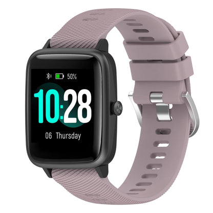 19mm Cross Textured Silicone Watch Band, For Xiaomi Haylou Solar LS01