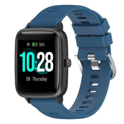19mm Cross Textured Silicone Watch Band, For Xiaomi Haylou Solar LS01