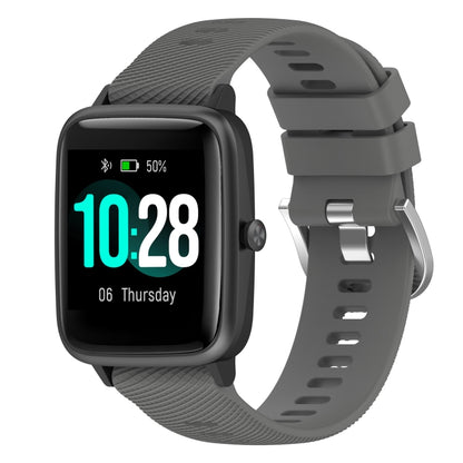 19mm Cross Textured Silicone Watch Band, For Xiaomi Haylou Solar LS01